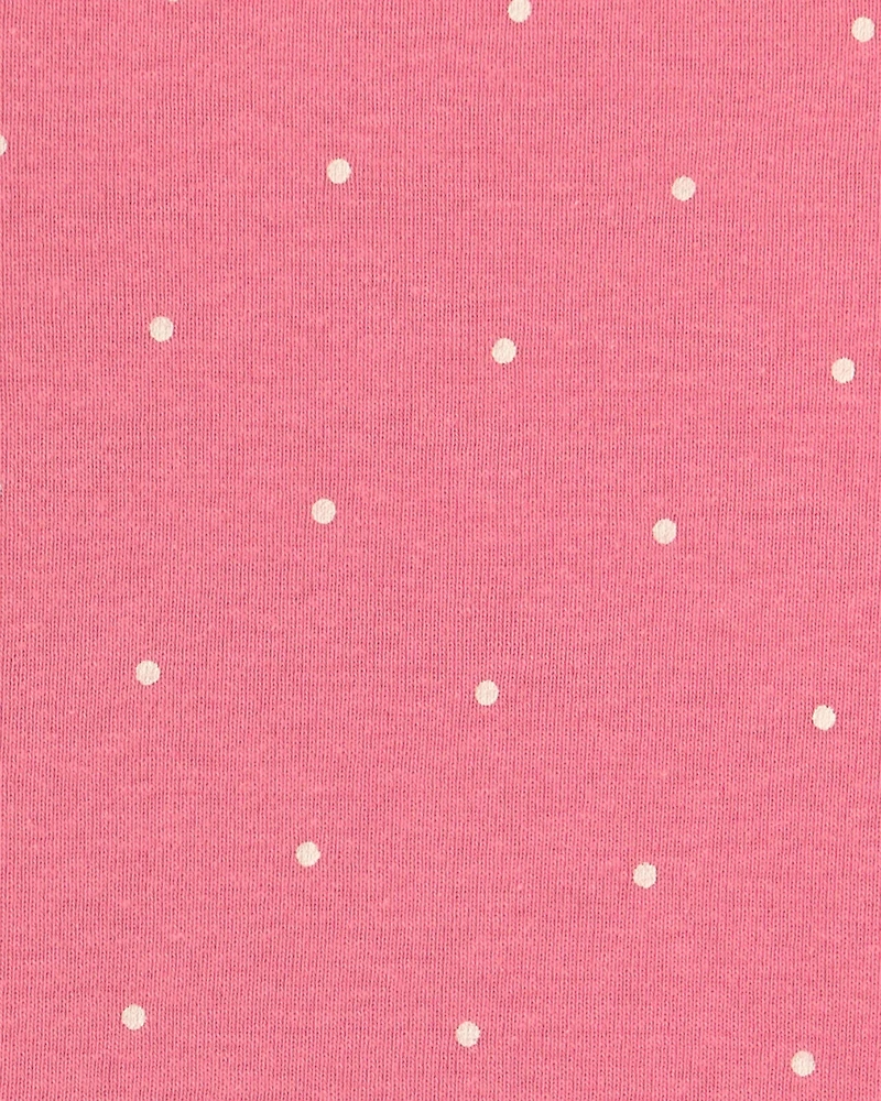 Baby Girl 3-Piece Polka Dot Chambray Long-Sleeve Dress Set - Pink/Indigo