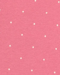 Baby Girl 3-Piece Polka Dot Chambray Long-Sleeve Dress Set - Pink/Indigo