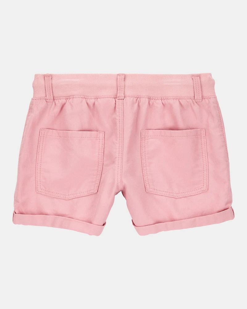 Kid 2-Piece Short-Sleeve Crinkle Top & Trek Short Set