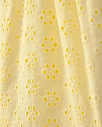 Girls Eyelet Shorts - Yellow