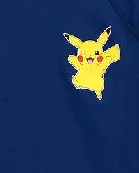 Kid 2-Piece Pokémon Pikachu Rashguard & Swim Trunk Set
