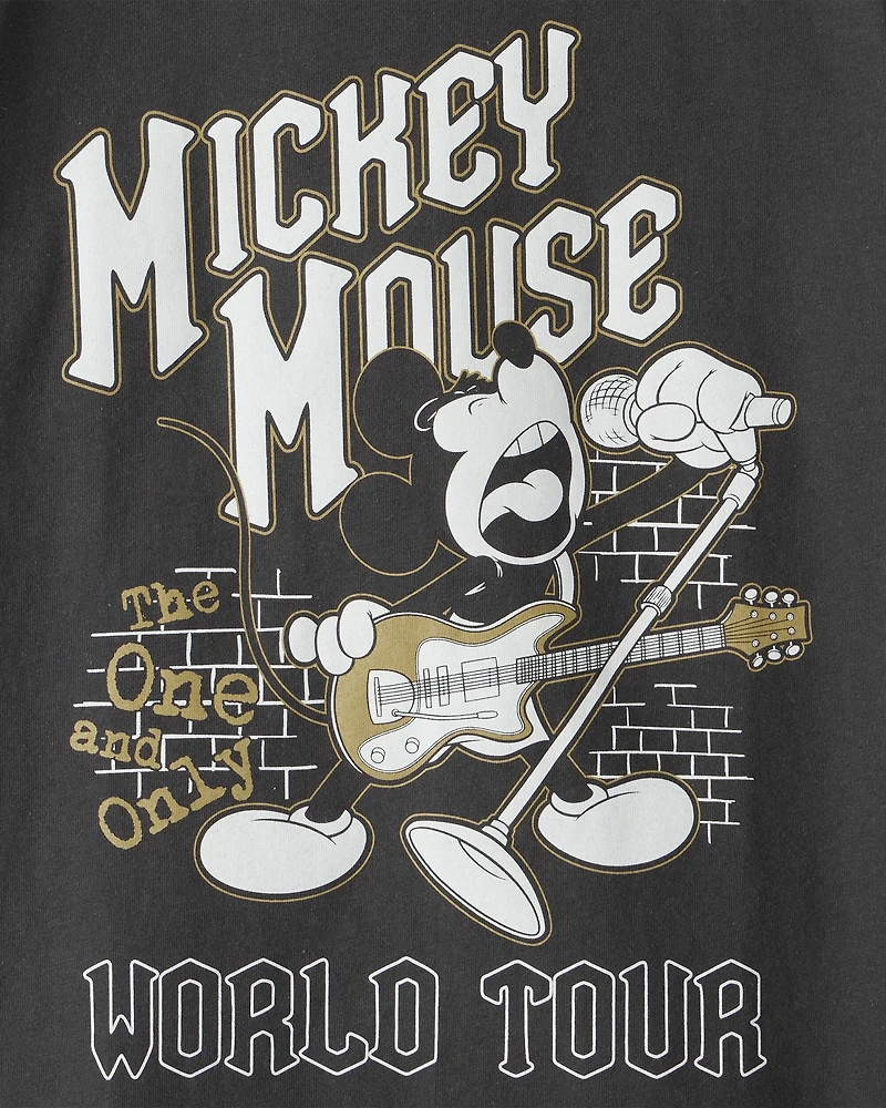 Boys Disney© Mickey Mouse Short-Sleeve Graphic Tee - Black