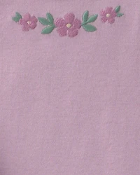 Baby Girl 3-Piece Floral Layering Set - Purple/Ivory