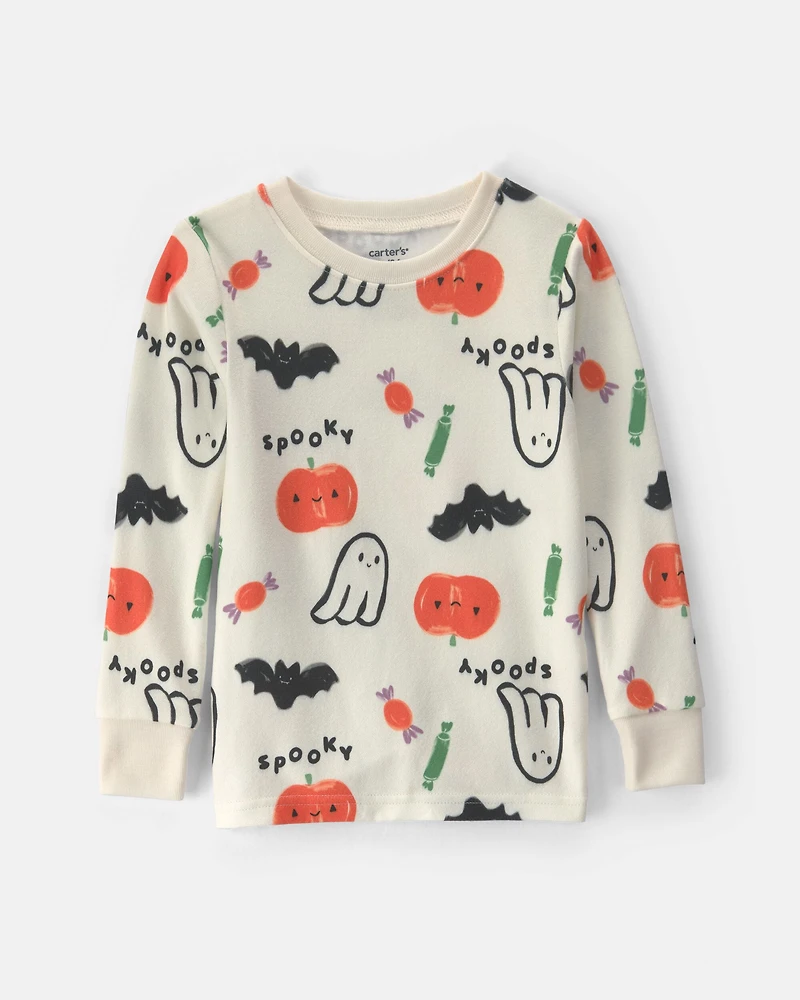 Toddler 2-Piece Halloween Snug Fit Pajama Set - Cream
