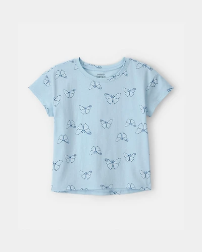 Girls Butterfly Top - Blue