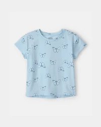 Girls Butterfly Top - Blue
