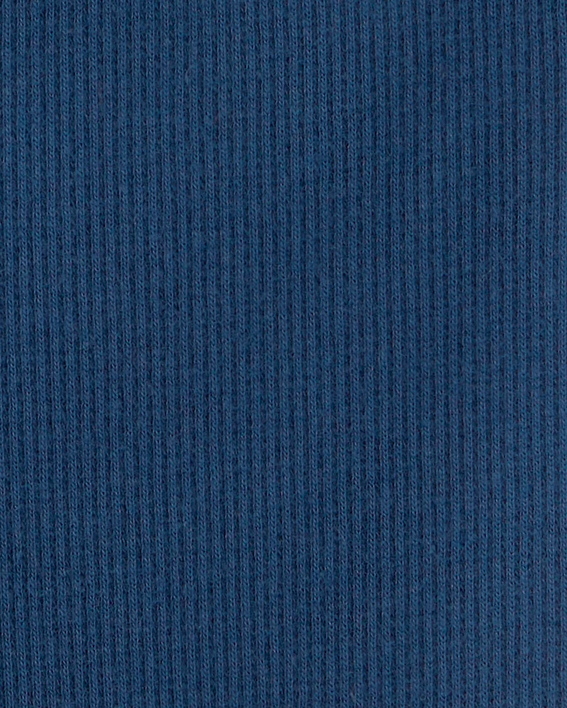 Baby Girl Rib Pants - Navy Blue