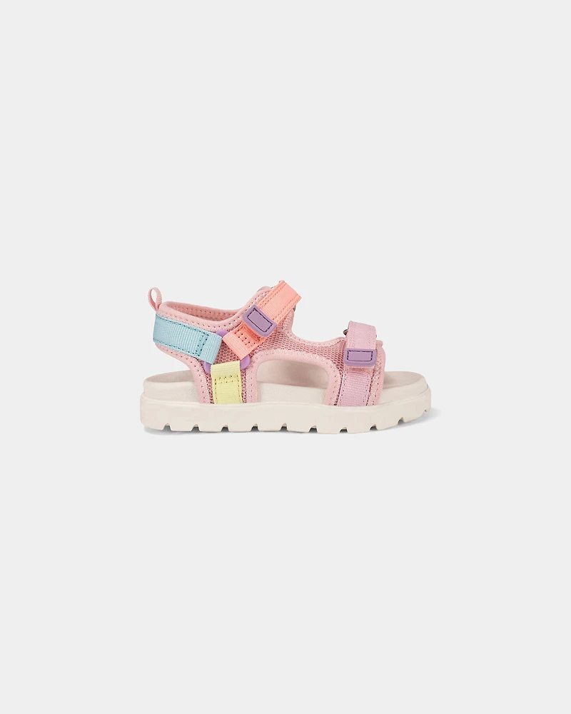 Toddler Girl Colorblock Sandals - Pink