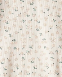 Toddler Girl 2-Pack Floral Cotton Long-Sleeve Top - Ivory/Pink