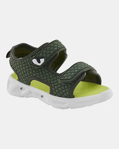 Toddler Rugged Light Up Sandals - Green