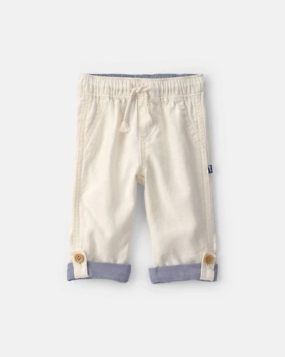 Baby Linen Pants - Cream