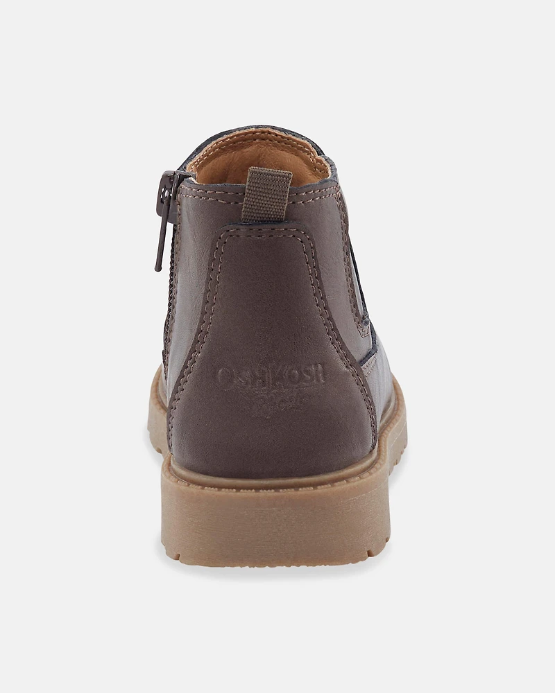 Toddler Boy Ankle Boots - Brown