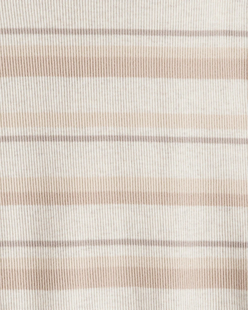 Toddler Girl Striped Long-Sleeve Top - Cream