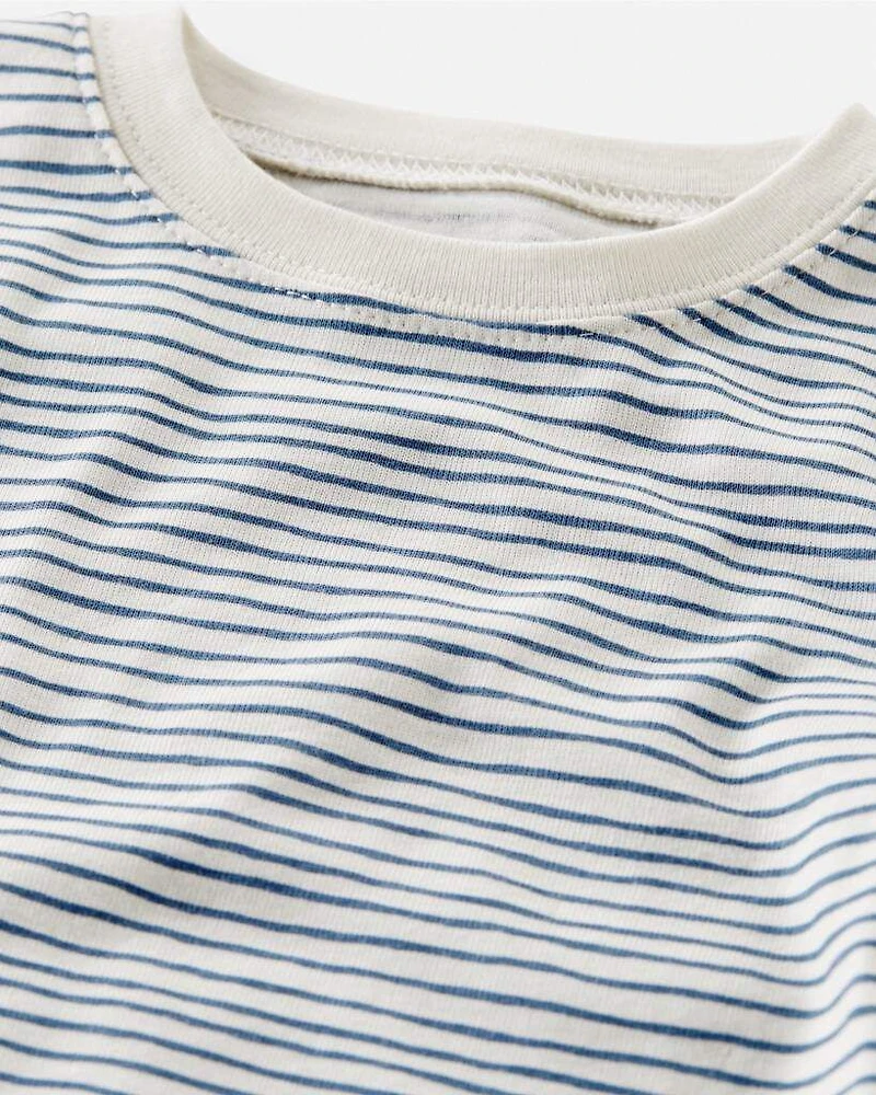 Toddler Organic Cotton Pajamas Set in Stripes