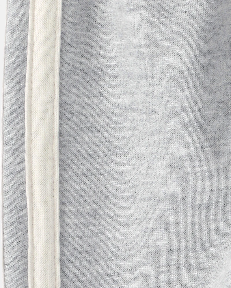 Baby Boy French Terry Pants - Heather Grey