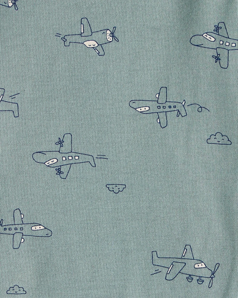 Baby Boy 5-Pack Train Multipack Bodysuits - Green/Blue