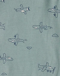 Baby Boy 5-Pack Train Multipack Bodysuits - Green/Blue