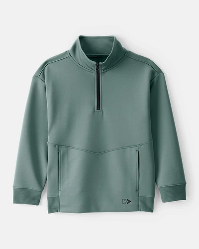 Boys Quarterzip Pullover - Green