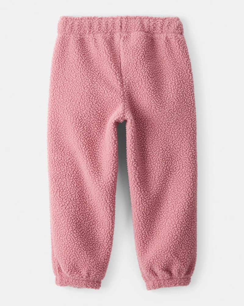Toddler Girl Cozy Joggers - Pink