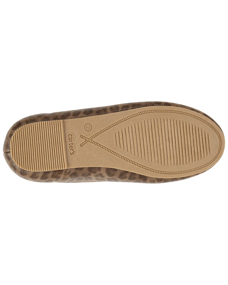 Kid Leopard Ballet Flats