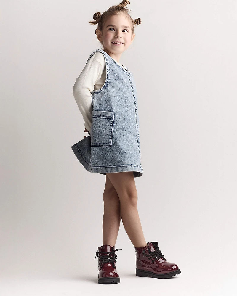 Toddler Girl Pointelle Long-Sleeve Top - Cream