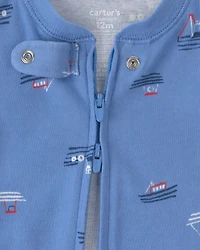 Baby Boy 2-Pack Boat Snug Fit 1-Piece Pajama - Blue
