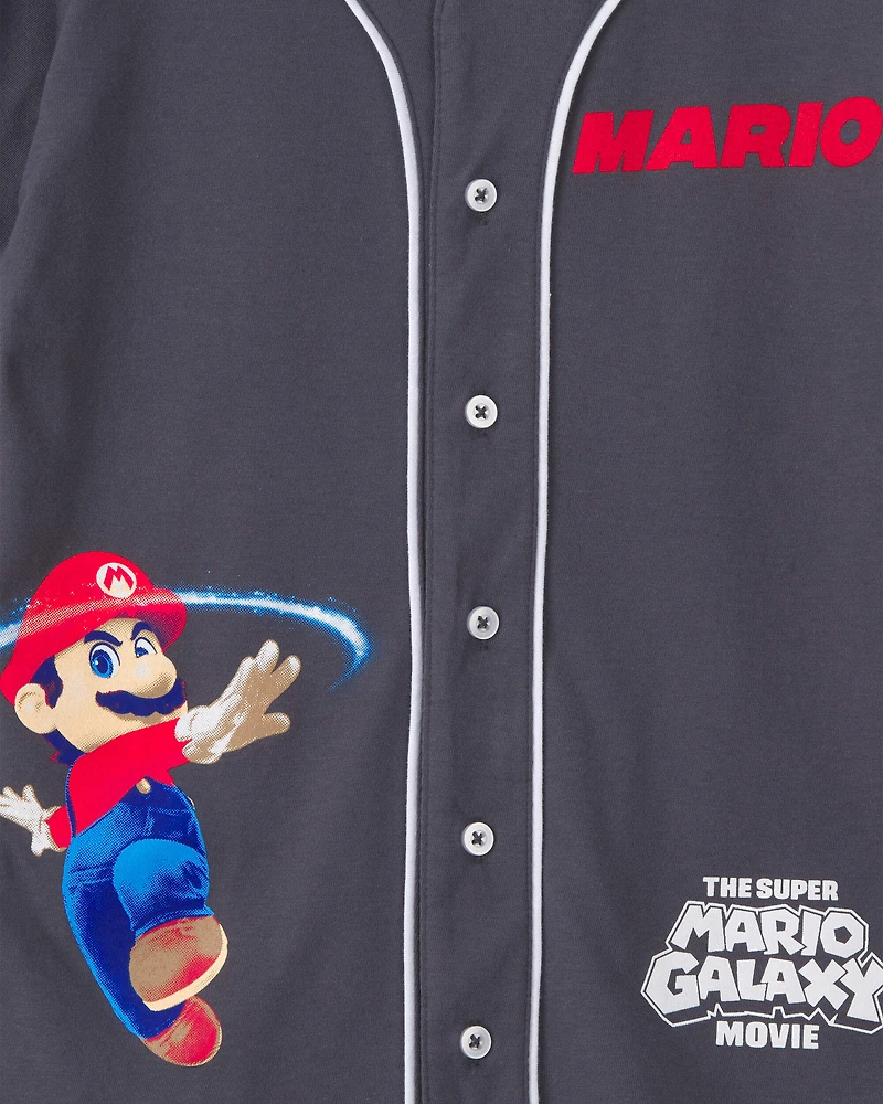 Boys Nintendo Super Mario Jersey - Grey
