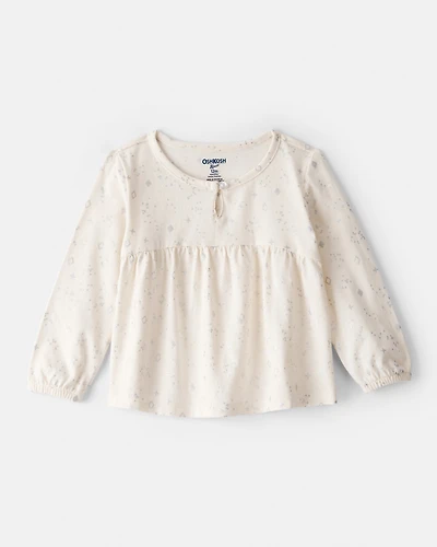 Baby Girl Sparkle Top - Ivory