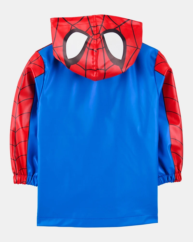 Toddler Boy Spider-Man Rain Jacket - Red