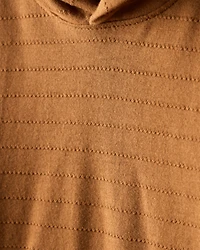 Baby Boy Cotton Long-Sleeve Hooded Top - Brown