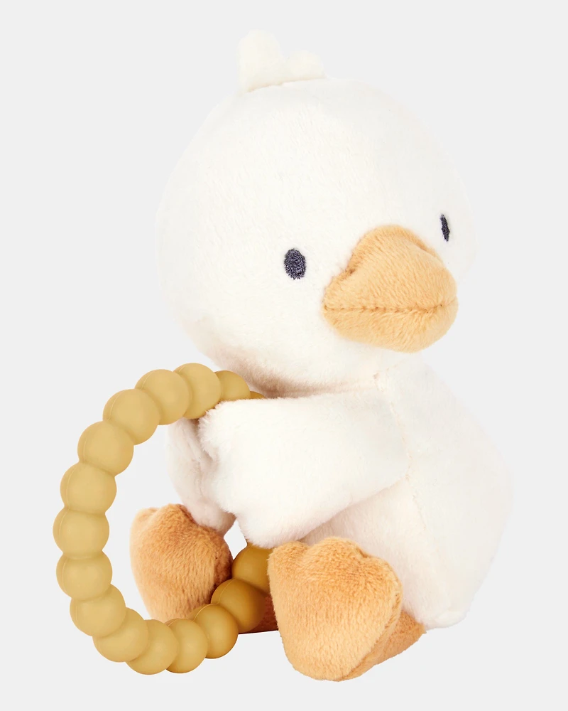 Baby Chick Plush With Teether - Yellow