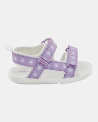 Baby Every Step® First Walker Floral Sandals - Purple/White