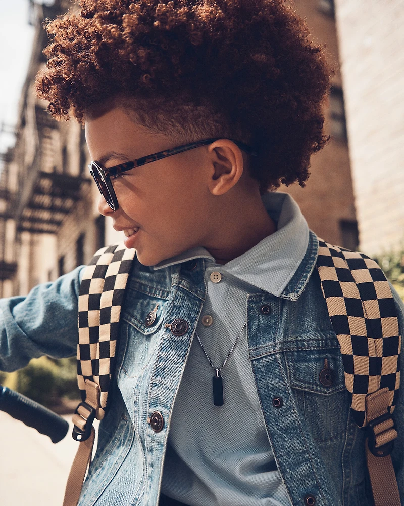 Kid 2-Pack Pique Uniform Polo Shirts - Light Blue