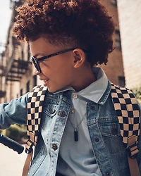 Kid 2-Pack Pique Uniform Polo Shirts - Light Blue