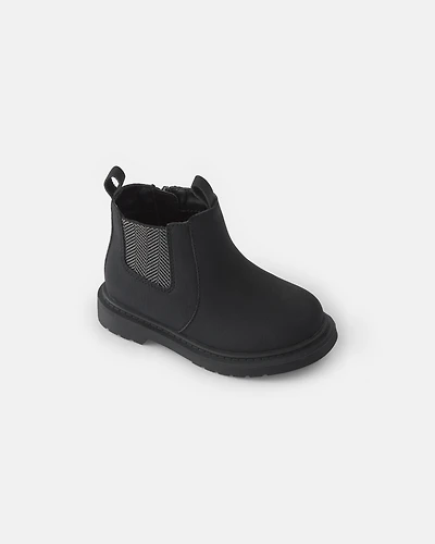 Toddler Boy Ankle Boots - Black