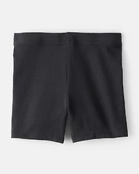 Toddler Girl 2-Pack Tumbling Shorts - Black/White