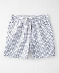 Kid 2-Piece Organic Cotton Gauze Checkered-Print Set