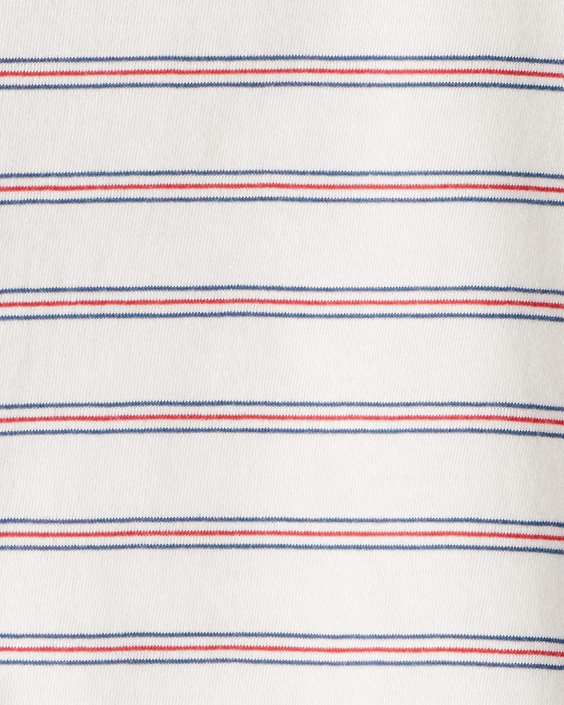 Baby Boy Striped Long-Sleeve Tee - Ivory