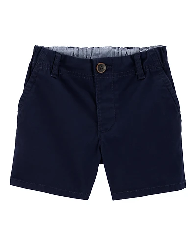 Toddler Stretch Chino Uniform Shorts - Navy