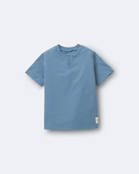 Toddler Boy Henley Tee - Blue