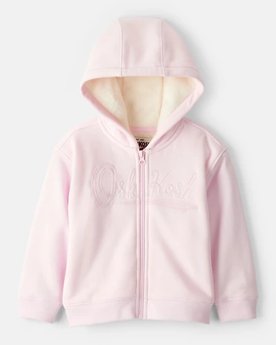 Toddler Girl Hooded Zip-Up Jacket