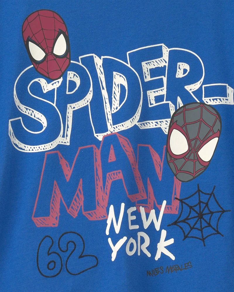 Toddler Boy 'New York' ©Marvel Spider-Man Graphic Tee - Blue