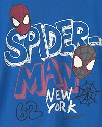 Toddler Boy 'New York' ©Marvel Spider-Man Graphic Tee - Blue