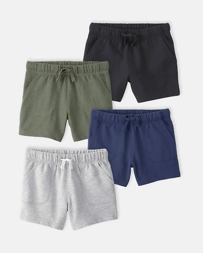 Baby Boy 4-Pack French Terry Shorts
