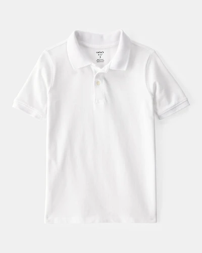 Boys Pique Cotton Uniform Polo