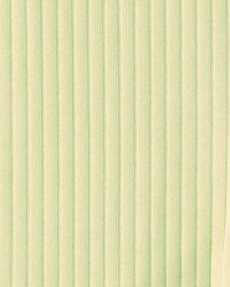 Baby Girl Ribbed Bike Shorts - Green