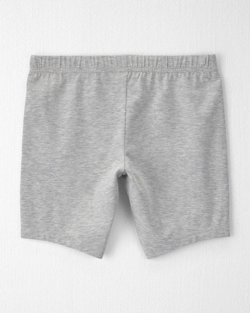 Girls 2-Pack Organic Cartwheel Shorts