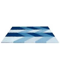 Playspot Geo Foam Floor Tiles - Blue Ombre