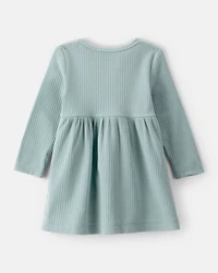 Baby Girl Long-Sleeve Dress - Green