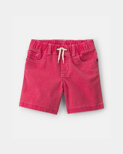 Toddler Boy Stretch Twill Shorts - Red